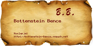 Bottenstein Bence névjegykártya